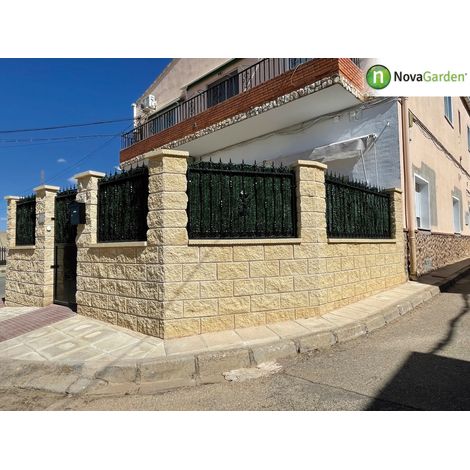 Seto Artificial 36 Varillas 1,5x3 m Ocultaci贸n Media-Alta. Resistente UV Decorativa para Jard铆n y Terraza (1/3)