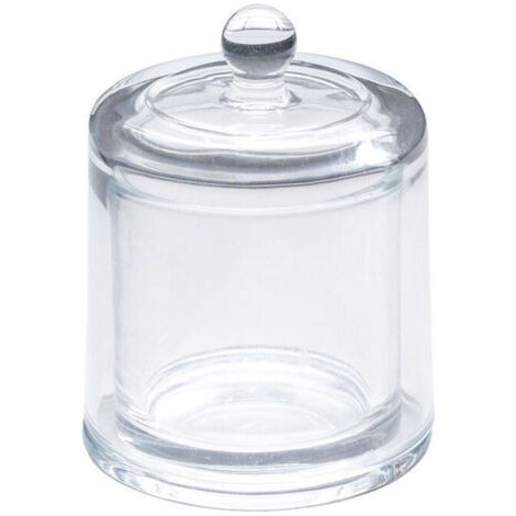 Compactor, Boîte pour Cotons et Cotons-Tiges avec Couvercle, Transparent (1/4)
