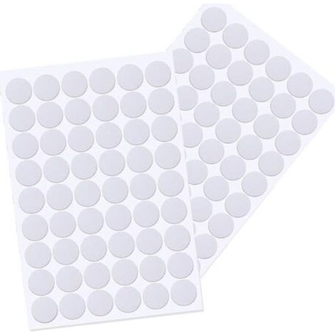 Diamètre 21mm,108 Pièces Cache Vis, Blanc, Adhesif,Vis Trou Autocollants, Meuble,pour Armoires,Tiroir,Table (1/5)