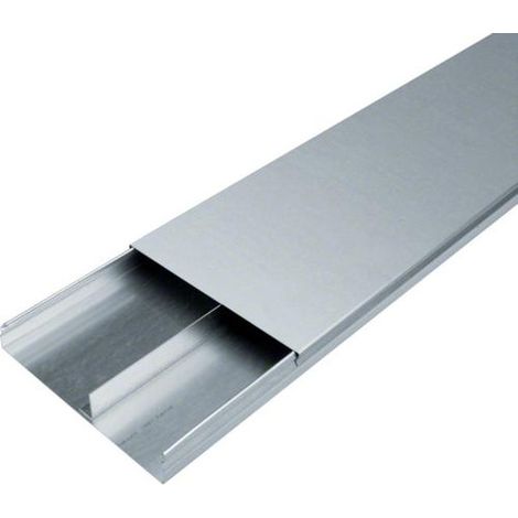 Goulotte acier 2 compartiments 38mm x 240mm pour sol béton HAGER UK240382