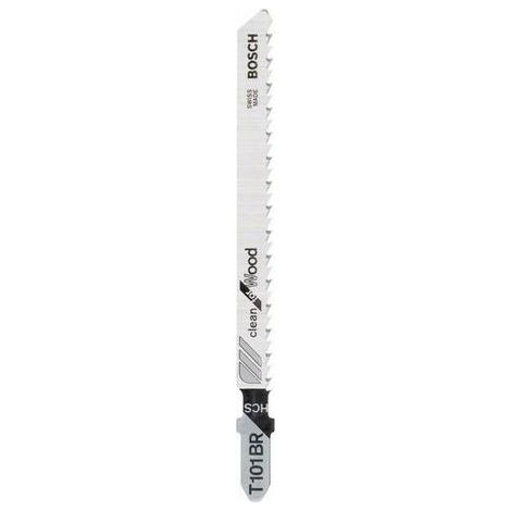 Lame de scie sauteuse Bosch T 101 BR, Clean for Wood 25 pièces