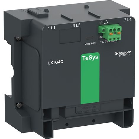 Module de contrôle 100-250V AC/DC pour 4 pôles TeSys G115/225 (version standard) - LX1G4QKUEN