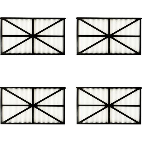 Set of 4 Filter Panels for Tiger Shark Robot - RCX70101PAK2 - Black
