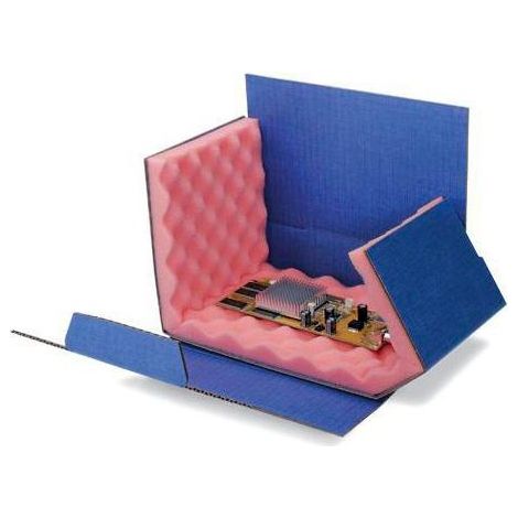 Chipbox Maße 200x140x50mm Wellpappe blau TRANSPAK