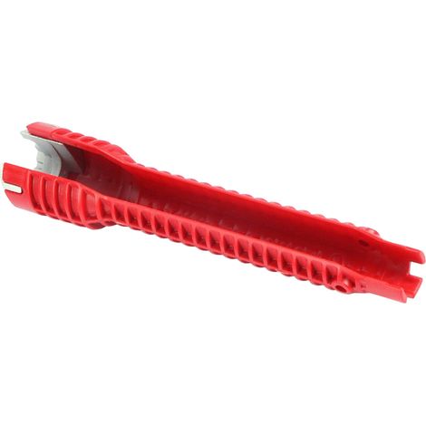 Outil d'installation de robinetterie multifonction antidérapant en plastique technique, extra long, outil de plomberie pour robinetterie et évier (1/5)