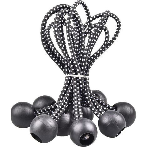 40 Pièces Tendeur Élastique, Tendeur, Tendeur avec Boule, Tendeur Élastique, Tentes, Attaches de Camping De Nombreuses Applications Extérieures (15,5 cm) (1/5)