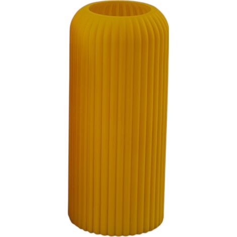 L'Arcolaio Matt Vaso Cilindro 8,7 x 8,7 x 20 Cm Bomboniera / Centrotavola Giallo