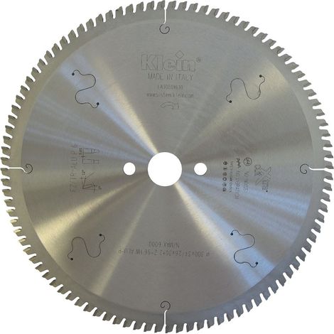 Lama circolare HW per alluminio dente positivo D=200, d=30, B/c=3.2/2.6, Z (Nr. denti)=64, Fori trasc.=2/11/63 LA200.06430 KLEIN (1/5)
