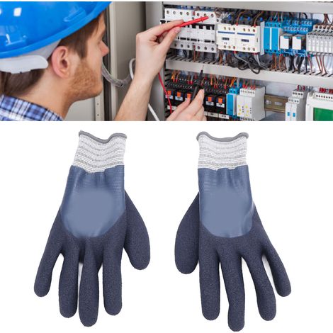 1000V elektrische Isolierhandschuhe, rutschfest, aus elektrisch schlagfestem Gummi, Hochspannungsarbeitshandschuhe für den Einsatz unter Spannung. (1/5)
