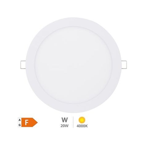 Downlight empotrable LED redondo Lonbo 20W 4200K Blanco (1/6)