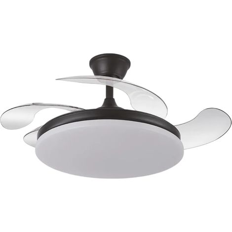 Ventilatore dc trident 59w nero a 4 fasi 107d 6980lm dimmer remoto+timer+memoria 3000-4000-6000k (1/4)