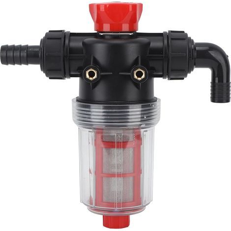 Irrigation Water Pump Filter, 304 Stainless Steel Inline Strainer with 40 and 60 Mesh Double Layer Filtration, High Flow Pipe Filter for Pump Use (1/5)