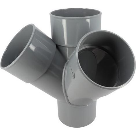 Croix d'angle PVC 45 degré Mâle/Femelle, 110