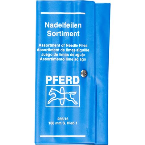 PFERD TOOLS Präzisions-Nadelfeilen-Set 12-tlg. in Rolltasche 160mm Schweizer Hieb 1, mittel (1/4)