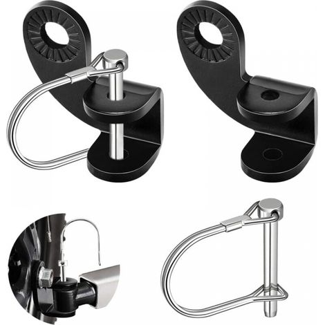 Attache Remorque Velo pour Enfant Attache-remorque Universelle pour Vélo 2 Pcs Support Attache Attelage Remorque Accessoire Velo avec Boucle en U pour Remorque Velo Pliable Enfants Chien Cargo (1/5)