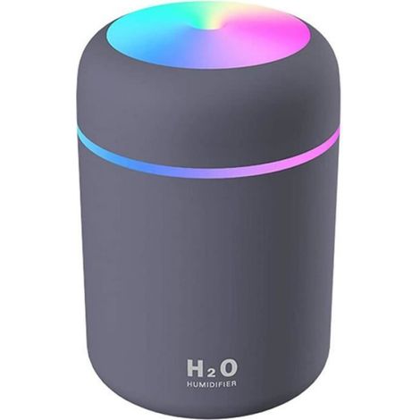 Humidificateur - Ultrason - USB - 30 dB - 300 ml - Noir - 1 Pièce (1/4)
