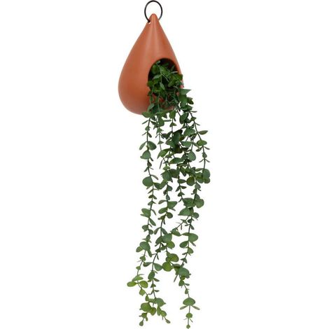 Plante Artificielle Suspendue "Be Vintage" 60cm Marron (1/3)