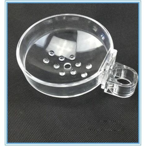 Transparent ABS Porte-Savon de Salle de Pain pour Barre de Douche ,Rond,Diamètre 22mm (1/5)