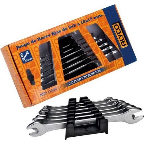 JEU DE 8 CLÉS FIXES 6X7-20X22 AVEC CARTON