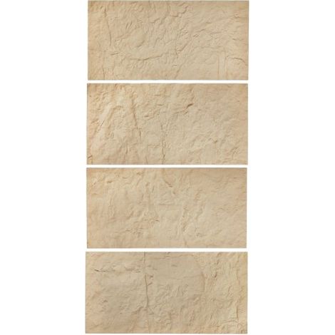 Panneaux Muraux 3D - Lot de 4 Panneau Mural Décoratif en PU (1/5)