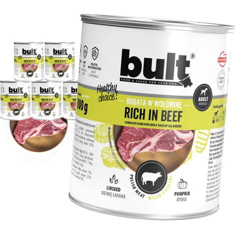 BULT CIBO UMIDO PER CANI RICCO DI MANZO SET 6x800G
