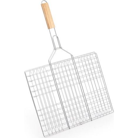 MAURY'S GRATICOLA IN ACCIAIO CON MANICO IN LEGNO 30 X 41 CM