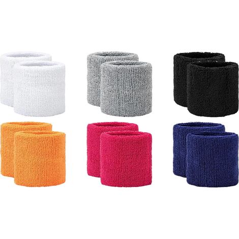 12-teiliges Schweißband-Set, 8 x 8 cm Schweißband, Kinder-Schweißband, Herren-Schweißband, geeignet für Sportarten wie Basketball, Tennis, Gymnastik, Golf, Laufen usw.