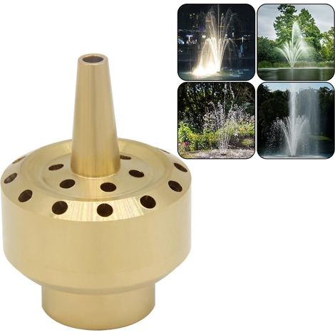 Hooshing Têtes de buse de fontaine en laiton 1,9 cm DN20 Colonne multi-direction Buses de pulvérisation d'eau pour jardin, étang et parc d'attractions (1/5)