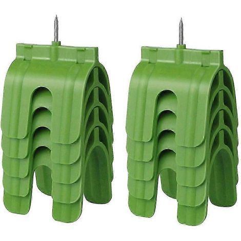 10 boîtes de prises pour cloisons sèches marquées en vert, avec protection de câblage compatible pour cloisons sèches. (1/5)
