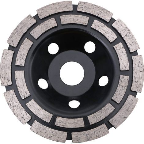 Diamond Disc, Concrete Grinding Diamond 125 x 22.2 mm Double Row, Universal Diamond Wheel for Grinding Concrete, Stone, Granite Screed, Masonry, Universal Use