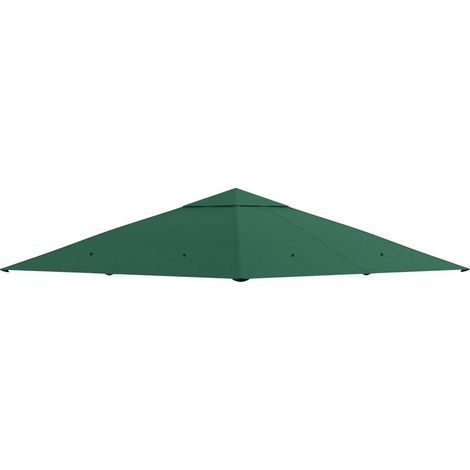 Ersatzdach für Gartenpavillons/Gartenlauben, hochdichtes Polyestergewebe 180 g/m², UV-beständig, 3 x 3 m, grün (1/5)