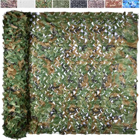 Filet de camouflage pour affûts de chasse, ombrage, camping et décoration de fête (1/5)