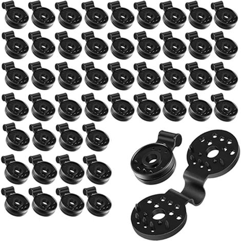 Lot de 60 clips en plastique pour tissu de protection clips, crochets pour toile d'ombrage en plastique, avec œillet réutilisable, anti-oxydant, pour serres jardins agricoles (1/5)