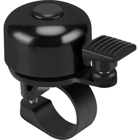 Sonnette de vélo VTT, 120 dB, Mini Sonnette de Vélo Forte pour Enfants et Adultes - noir (1/4)