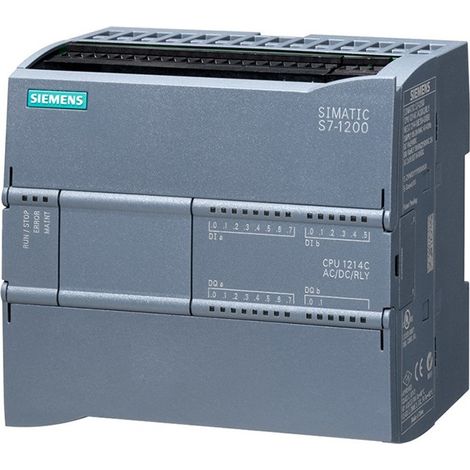 Unité centrale Siemens, série S7-1200, 14 (entrées numériques, 2 switchs comme entrées analogiques) entrées , 10 ( Prix pour 1 ) (1/2)