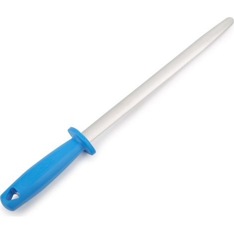 Affilacoltelli professionale ovale ARCOS da 300 mm, grana extra fine, impugnatura ergonomica blu, affilatura precisa per coltelli (1/5)