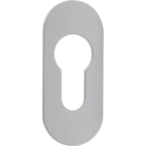 edi PT-Schlüsselrosette Ares 0817/3 oval, PZ gelocht silberfarbig elox. (1/3)