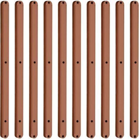 - Lot de 5 paires de glissières de tiroir en plastique pour tiroir,298 mm,Marron (1/5)