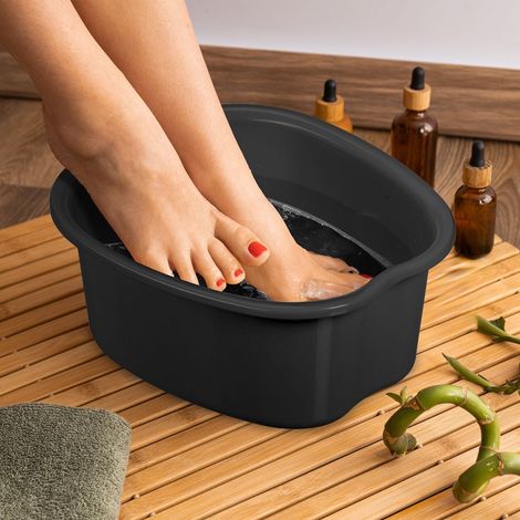 Bassin de bain de pieds en plastique avec picots de massage (1/5)
