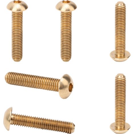 50 Stück runde Innensechskantschrauben aus Kupfer, Befestigungselemente, Hardware-Werkzeuge, Industriebedarf, M5M5x25mm (1/5)