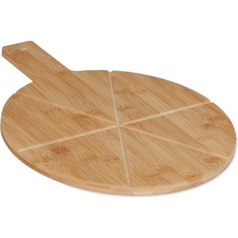 Tabla de pizza de bambú