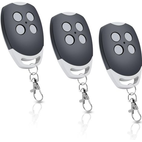 Lot de 3 télécommandes d'ouverture de Porte de Garage 433,92 MHz Compatible avec Ditec GOL4, BIXLP2, BIXLS2, BIXLG4, 4 canaux Rolling Code