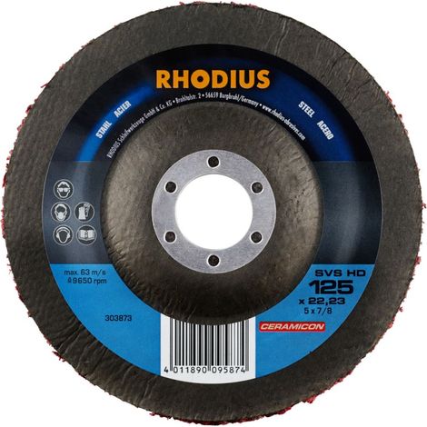 RHODIUS SVS HD, 10 Stück, 125 mm, Reinigungsvlies (1/3)
