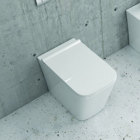 WC a terra filomuro senza brida  LITOS-TF kamalu