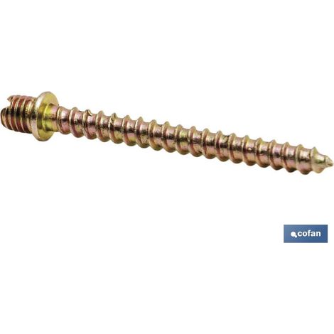 Vis à bois en acier zingué 6x30 mm pour colliers insonorisés et assemblage facile