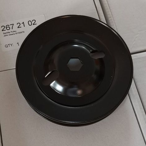 Poulie John Deere M155979 48" Scotts Sabre 145 155C L120 L13, poulie, pour tondeuses à gazon John Deere et Scotts. (1/4)