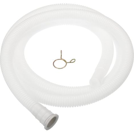Universel Climatisateur Drainage Tuyau 18mm ID 5.3ft Épaissi avec Pince pour AC Unités Lave-linge Machine, Blanc (1/5)