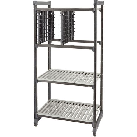 Etagère - Basics - 540 mm - lot 2 rails - Graphite Brossé - Cambro