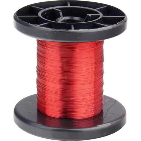 Donau-elektronik Fil de cuivre émaillé rouge 100 mètres (1/2)
