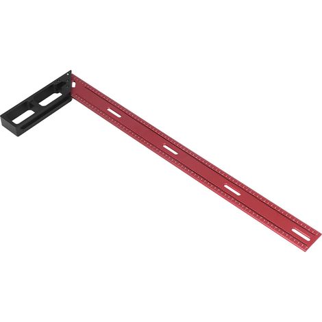 Präzises quadratisches Messlineal aus Aluminiumlegierung, Markierungs- und Nachzeichnungswerkzeug für die Holzbearbeitung, 50 cm. (1/5)